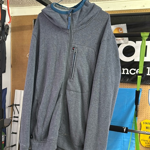 Relwen rib zip hoodie sweatshirt size 2X XXL navy - Picture 1 of 5